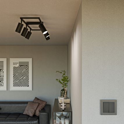 Punktvalgusti 6xGU10/30W/230V must