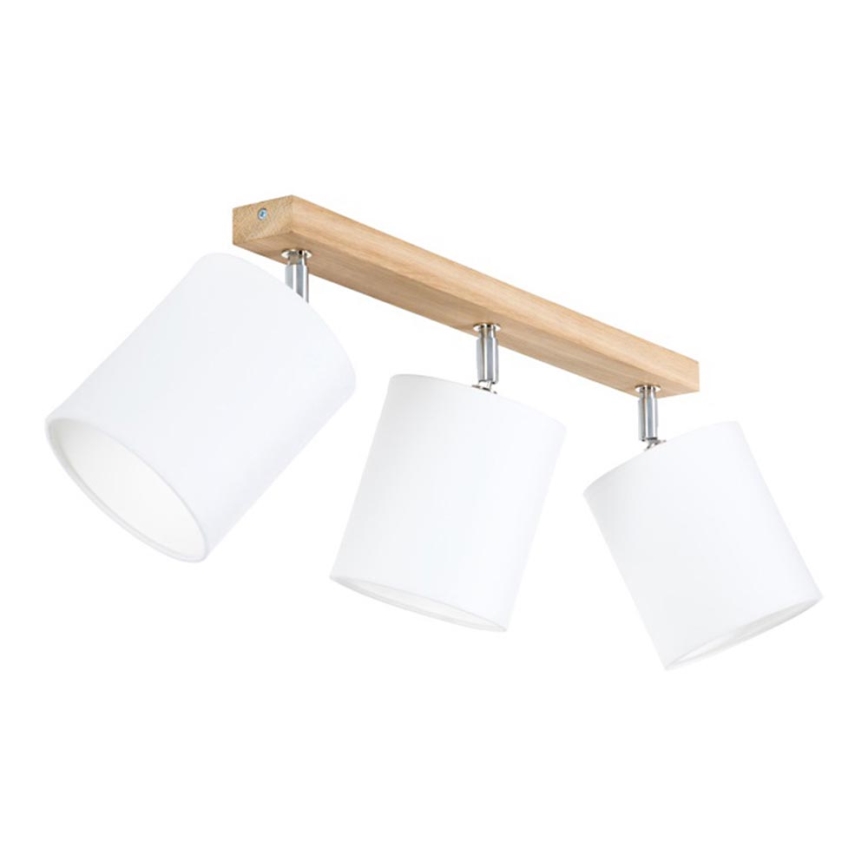 Punktvalgusti APRILLIA 3xE27/25W/230V valge tamm