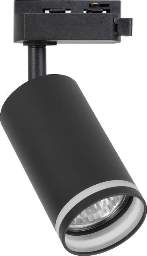Punktvalgusti PIPE 1-faasilisele liistsüsteemile, 1xGU10/10W/230V, must