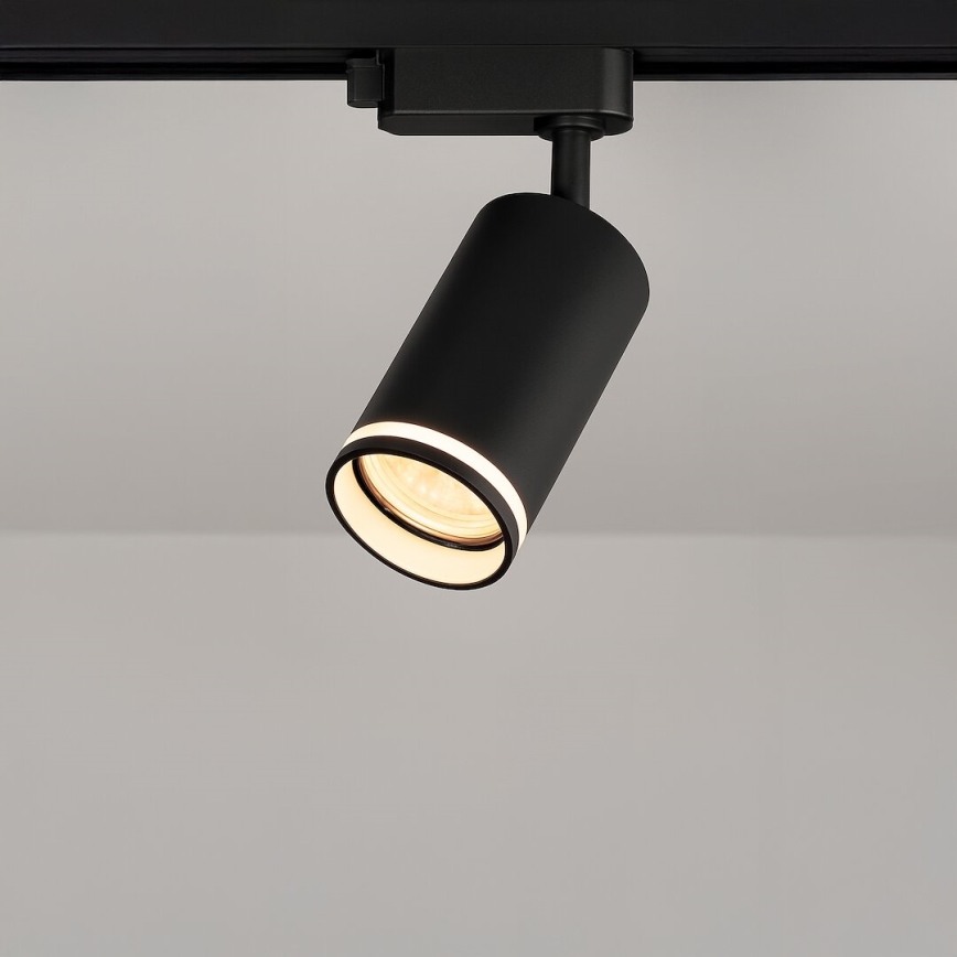 Punktvalgusti PIPE 1-faasilisele liistsüsteemile, 1xGU10/10W/230V, must