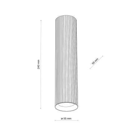 Punktvalgusti TUNE L 1xGU10/10W/230V 24 cm valge