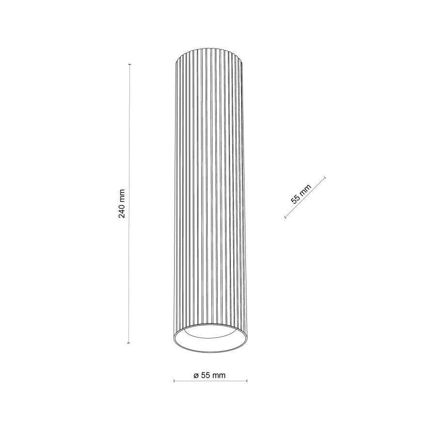 Punktvalgusti TUNE L 1xGU10/10W/230V 24 cm valge