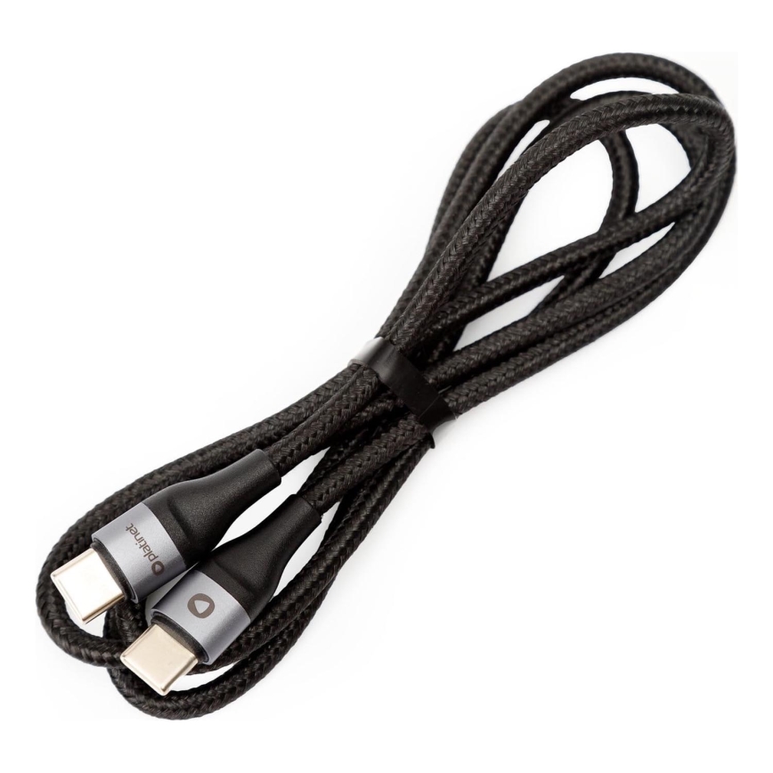 Punutud USB kaabel USB-C / USB-C ühendus 60W 1m must