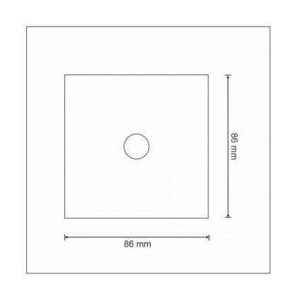 Puutetundlik lüliti ühe pooluseline SMART 800W/230V valge Wi-Fi Tuya