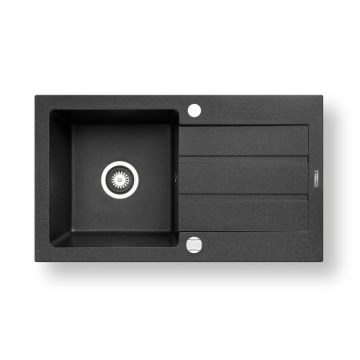 Pyramis 70006801 - Valamu kööki NEXT 76x44 cm graniit/must