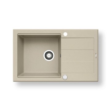 Pyramis 70083601 - Valamu kööki SPARTA PLUS LUX 78x48 cm graniit/beež