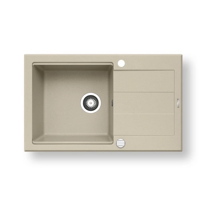 Pyramis 70083601 - Valamu kööki SPARTA PLUS LUX 78x48 cm graniit/beež