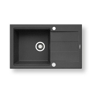 Pyramis 70083701 - Valamu kööki SPARTA PLUS LUX 78x48 cm graniit/must