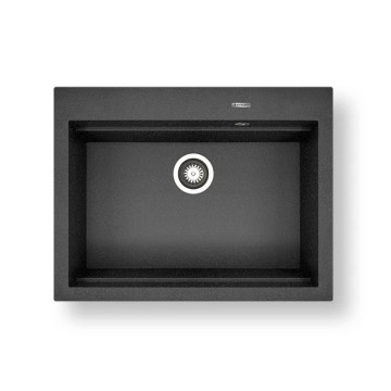 Pyramis 70094201 - Köögivalamu SIROS 67x51,5 cm graniit/must