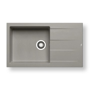 Pyramis 70107211 - Valamu kööki ATHLOS 86x50 cm graniit/hall