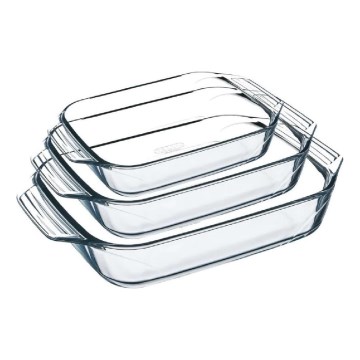 PYREX 3-osaline ahjuvormide komplekt 2/3/4 l