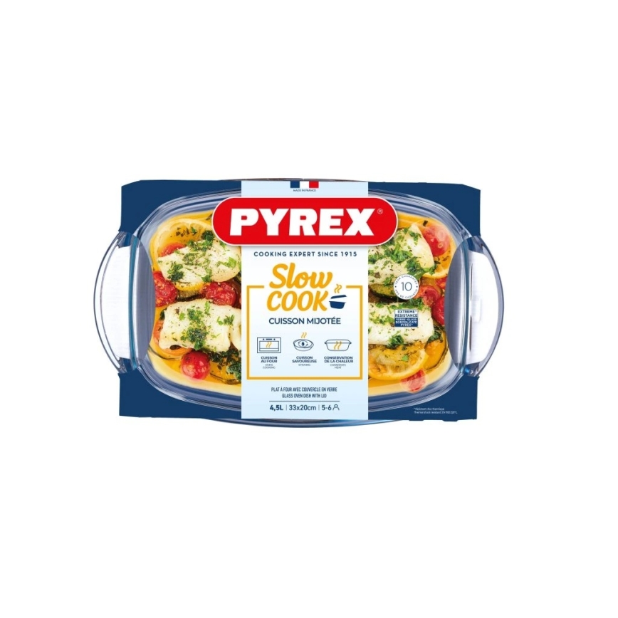 PYREX 4,5 l ahjuvorm kaanega