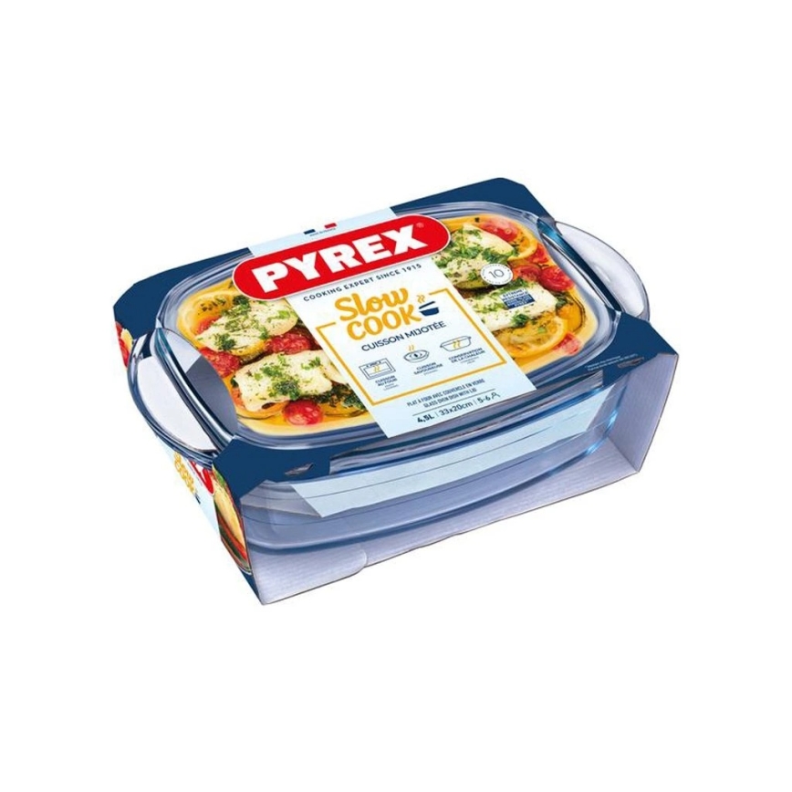 PYREX 4,5 l ahjuvorm kaanega