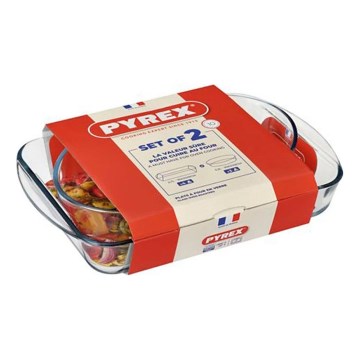 PYREX küpsetusvormide komplekt 2 x 2,7/2,2 l