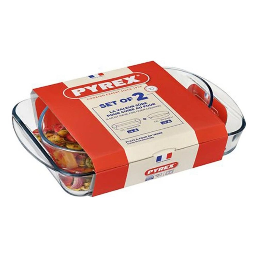 PYREX küpsetusvormide komplekt 2 x 2,7/2,2 l