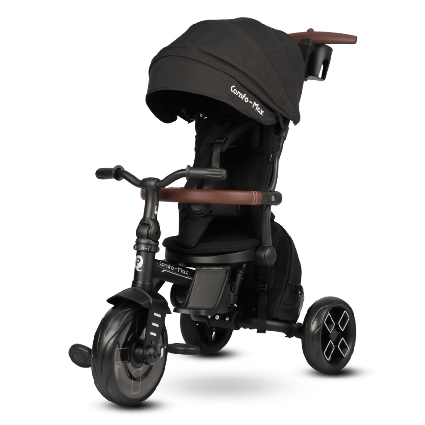 QPlay - COMFO MAX 8-ühes laste kolmeratas must