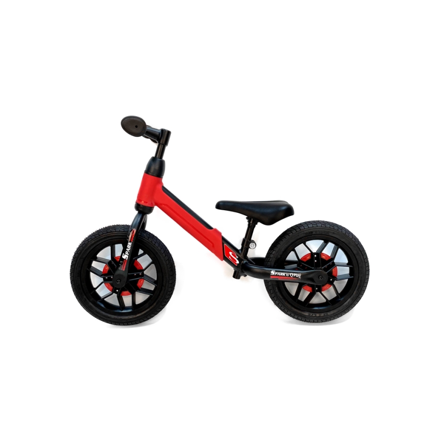 QPlay - Jooksuratas koos LED dioodidega valgustid ratastel SPARK punane