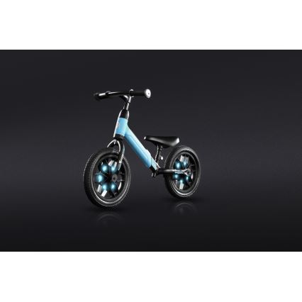 QPlay - Jooksuratas koos LED dioodidega valgustid ratastel SPARK sinine