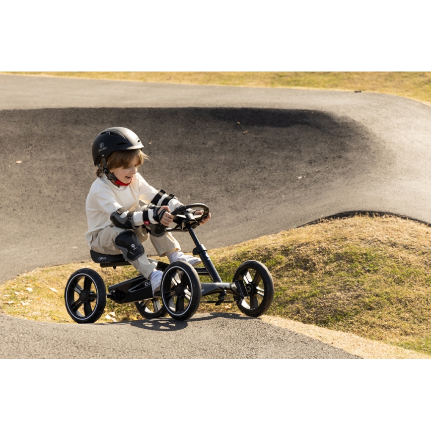 QPlay - laste neljarattaline GO KART, must
