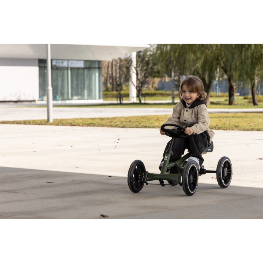 QPlay - laste neljarattaline GO KART, must