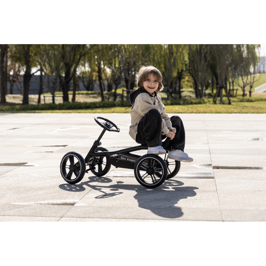 QPlay - laste neljarattaline GO KART, must