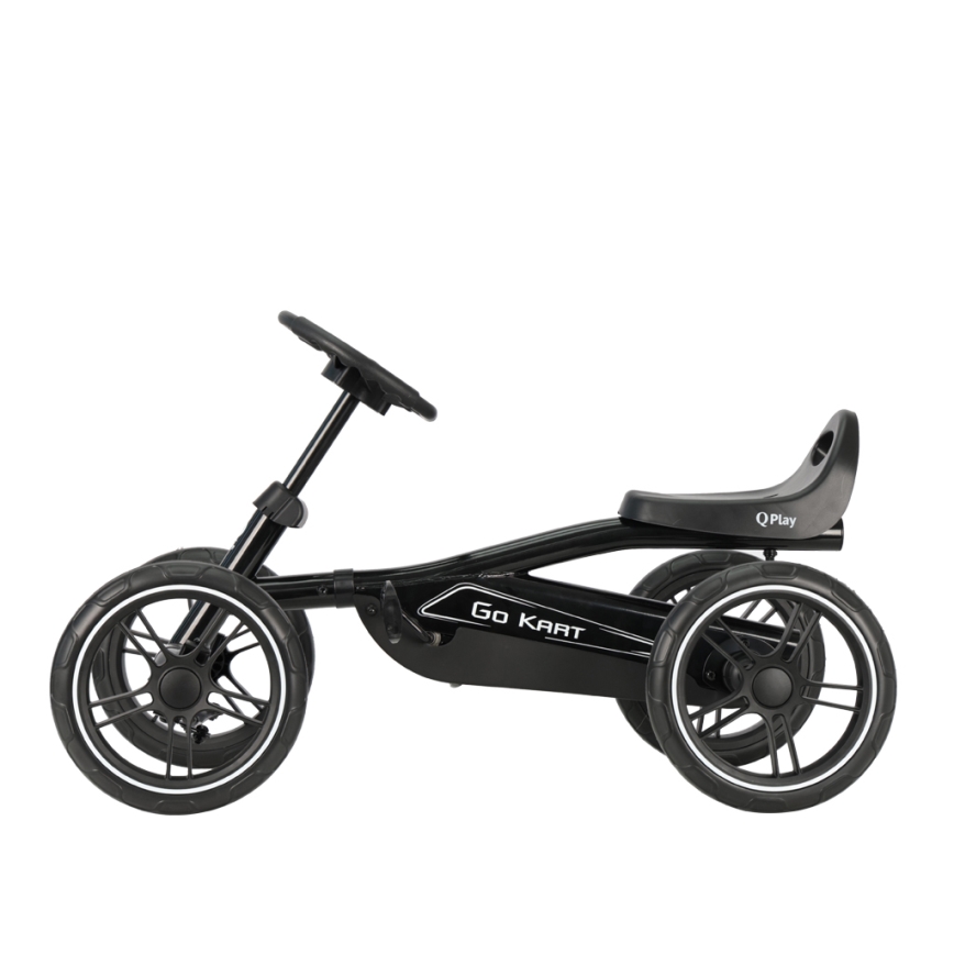 QPlay - laste neljarattaline GO KART, must