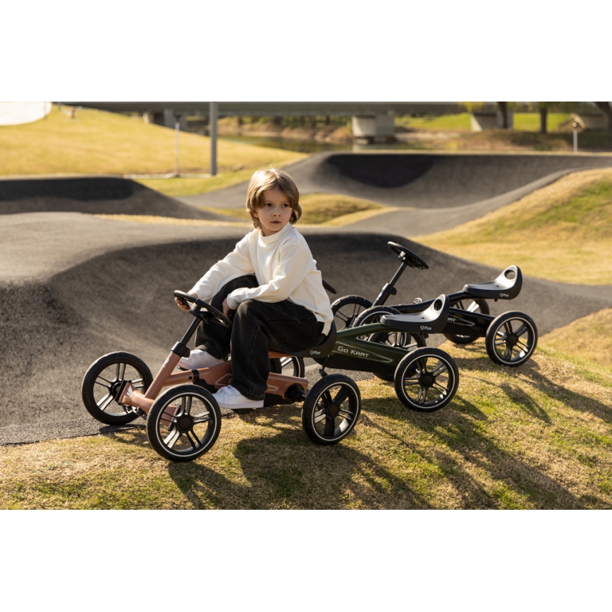 QPlay - laste neljarattaline GO KART, roheline