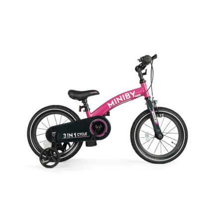 QPlay - Lasteratas 14" MINIBY 3-ühes roosa