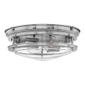 Quintiesse - HADRIAN välisvalgusti laele 2xE27/40W/230V Ø 27,8 cm IP44 läikiv kroom