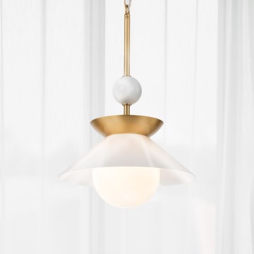 Quintiesse - Laelamp vardaga SAUCER M 1xE27/40W/230V läbimõõt 36,6 cm kuldne