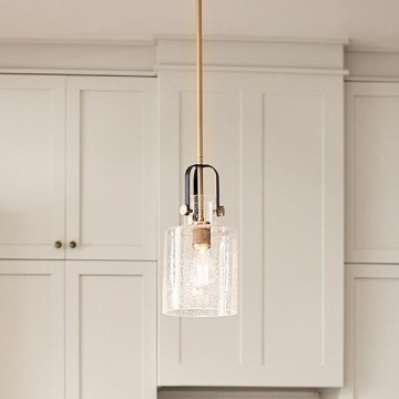 Quintiesse - laelamp varrega KITNER 1xE27/60W/230V läbimõõt 18 cm kuldne/must