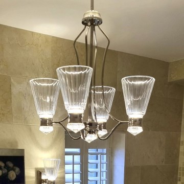 Quintiesse - LED vannitoa lühter varrega KAYVA LED/24W/230V IP44 läikiv kroom