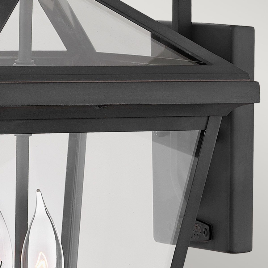 Quintiesse - Välisseinale kinnitatav seinavalgusti ALFORD M 2xE14/40W/230V IP44 must