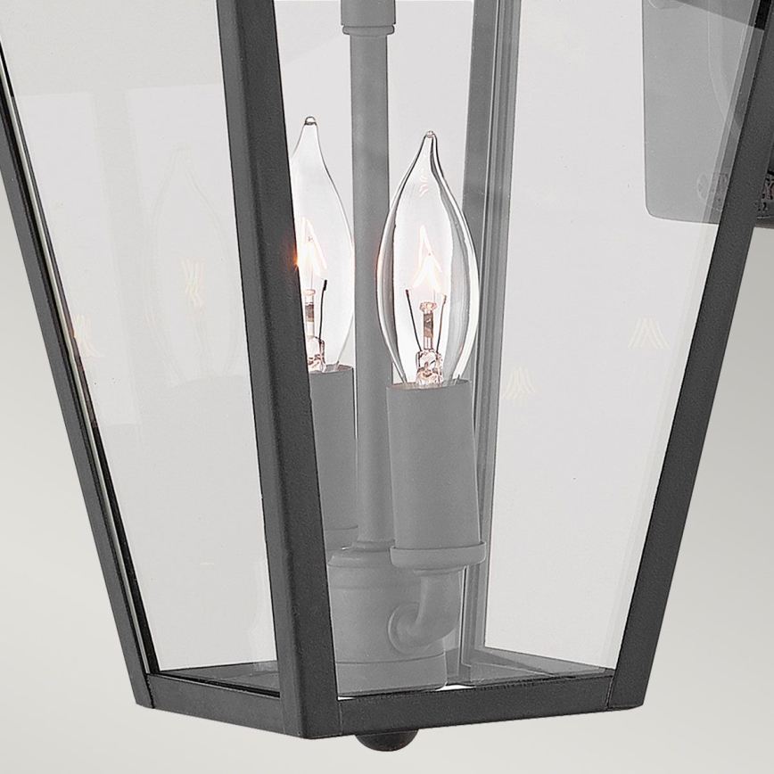 Quintiesse - Välisseinavalgusti ALFORD S 2xE14/40W/230V IP44 must