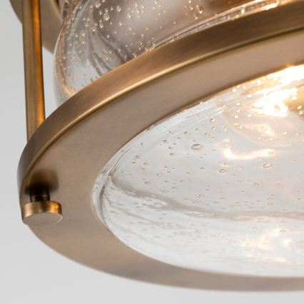 Quintiesse - Vannitoa laevalgusti ASHLAND 2xE27/60W/230V, läbimõõt 30,5 cm, IP44, kuldne