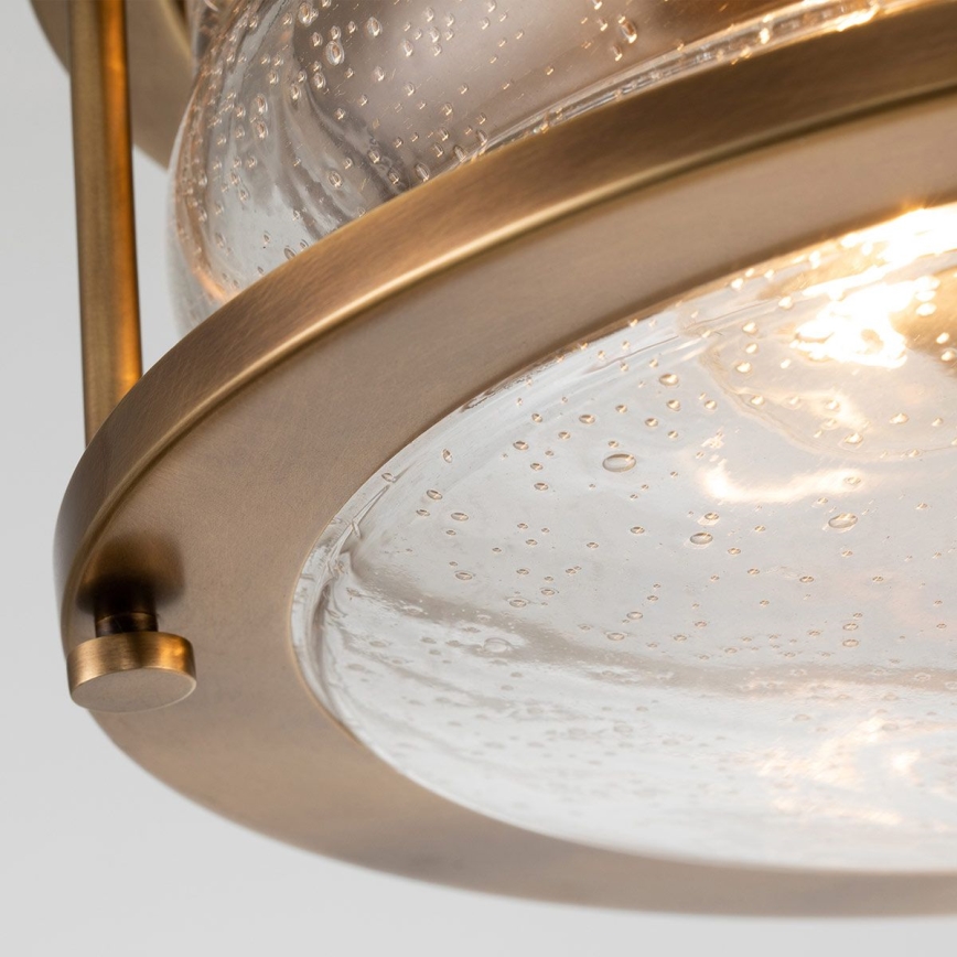 Quintiesse - Vannitoa laevalgusti ASHLAND 2xE27/60W/230V, läbimõõt 30,5 cm, IP44, kuldne