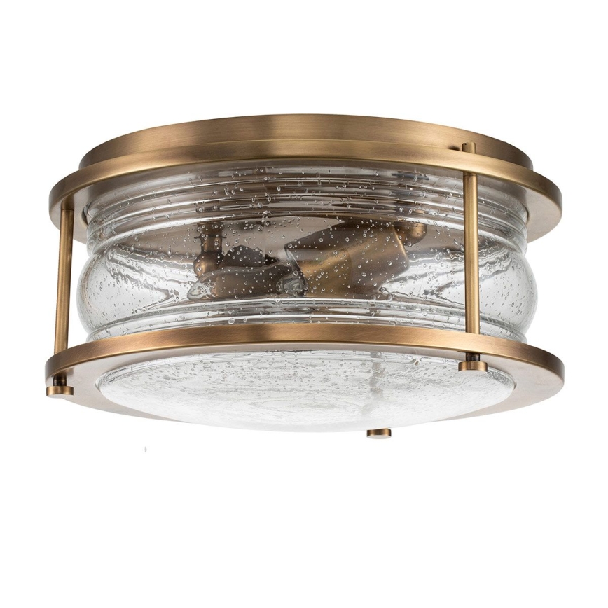 Quintiesse - Vannitoa laevalgusti ASHLAND 2xE27/60W/230V, läbimõõt 30,5 cm, IP44, kuldne