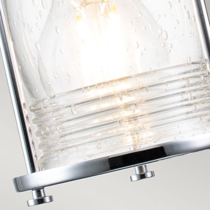 Quintiesse - Välisseinale mõeldud seinavalgusti ASHLAND BAY 2xE27/60W/230V IP44 läikiv kroom