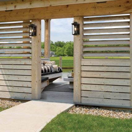 Quintiesse - välisseinavalgusti ATWATER S 1xE27/60W/230V IP44 must