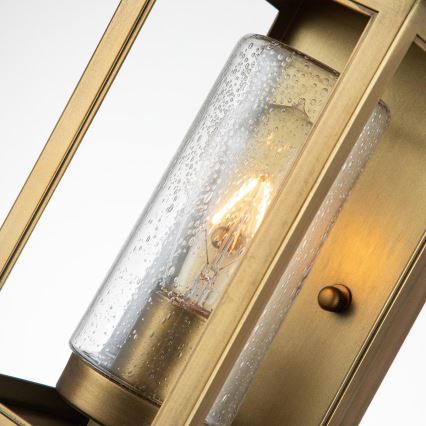 Quintiesse - Välisseinale paigaldatav seinavalgusti ATWATER S 1xE27/60W/230V IP44 kuldne