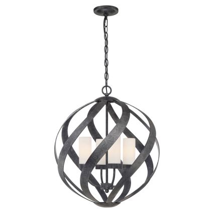 Quintiesse - Välisvalgusti kettaga BLACKSMITH 4xE14/40W/230V läb. 50,1 cm IP44 must