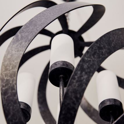 Quintiesse - Välisvalgusti kettaga BLACKSMITH 4xE14/40W/230V läb. 50,1 cm IP44 must