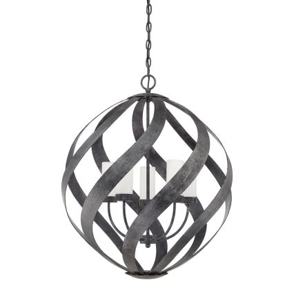 Quintiesse - Välilühter ketiga BLACKSMITH 5xE14/40W/230V läbimõõt 66,4 cm  IP44 must