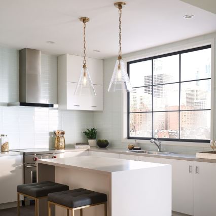 Quintiesse - ketiga ripplühter ELMORE 1xE27/60W/230V kuldne