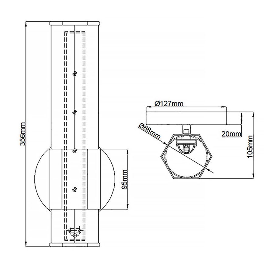 Quintiesse - LED vannitoa seinavalgusti FACET LED/12W/230V IP44 kuldne