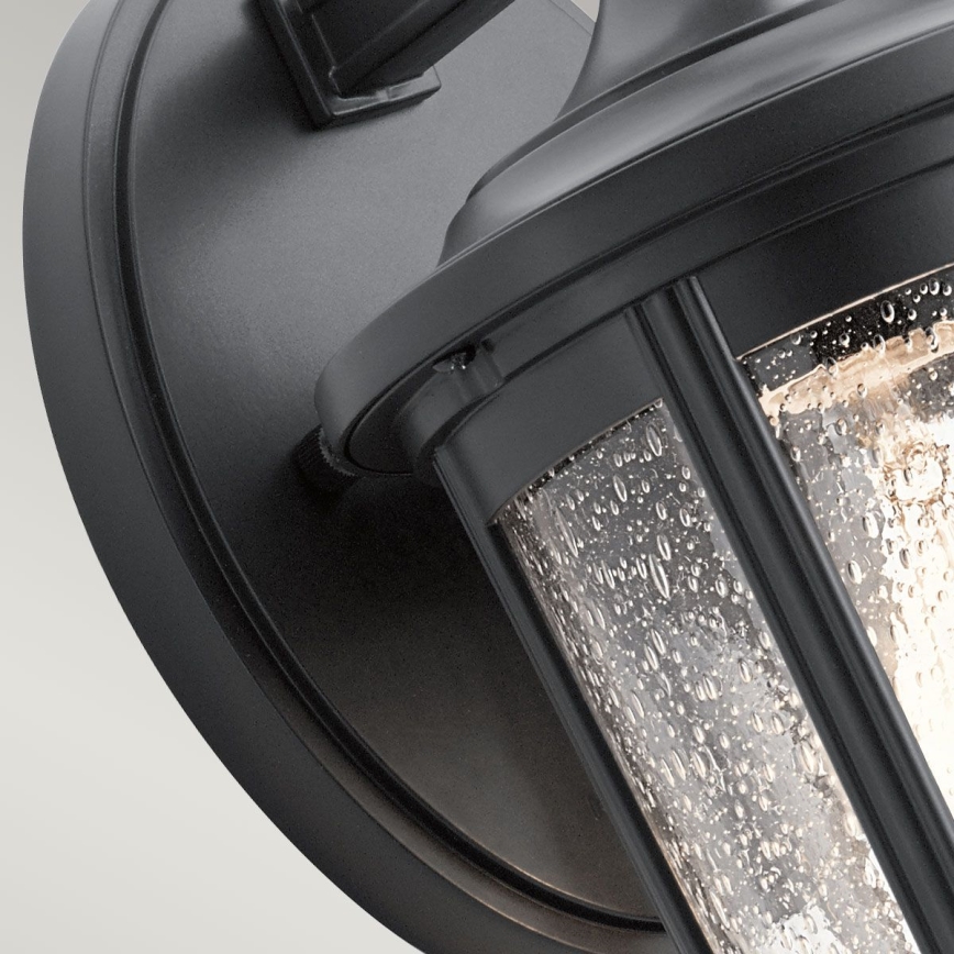 Quintiesse - Välisseinale mõeldud seinavalgusti FAIRFIELD M 1xE27/60W/230V IP44 must