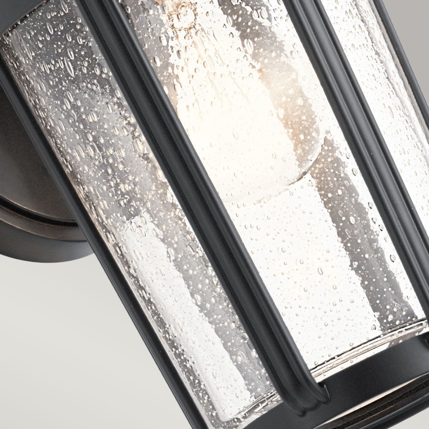 Quintiesse - Välisseinale mõeldud seinavalgusti FAIRFIELD M 1xE27/60W/230V IP44 must