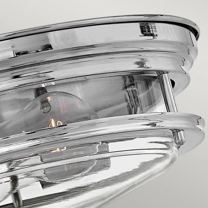 Quintiesse - HADRIAN välisvalgusti laele 2xE27/40W/230V Ø 27,8 cm IP44 läikiv kroom