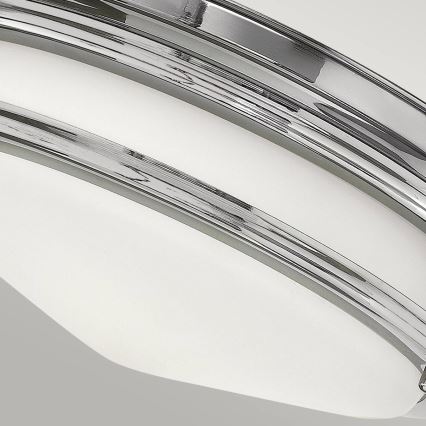 Quintiesse - Välisvalgusti postivalgusti HADRIAN 2xE27/40W/230V, läbimõõt 27,8 cm, IP44, läikiv kroom