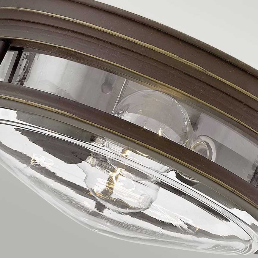 Quintiesse - Välislaelamp HADRIAN 2xE27/40W/230V, läbimõõt 27,8 cm, IP44, pronksviimistlus